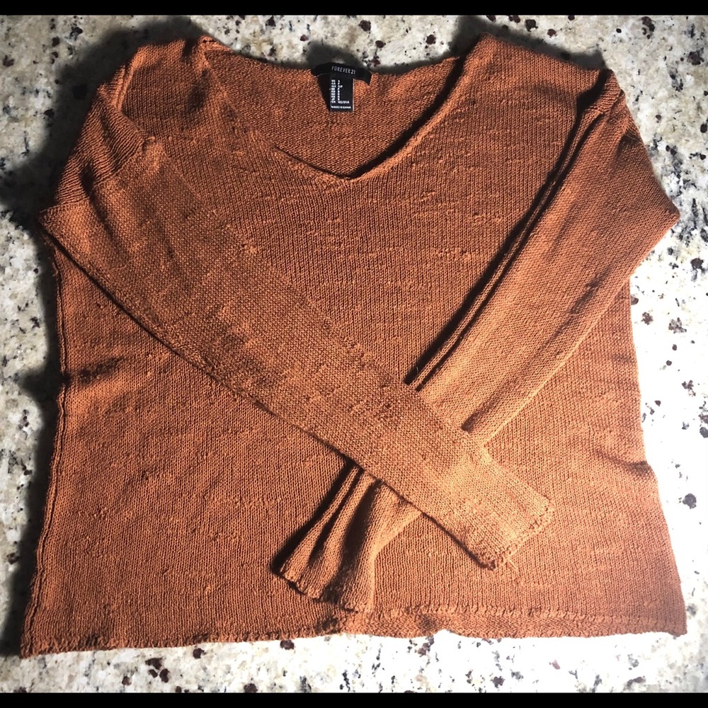 Forever 21 Longsleeve distressed shirt/blouse